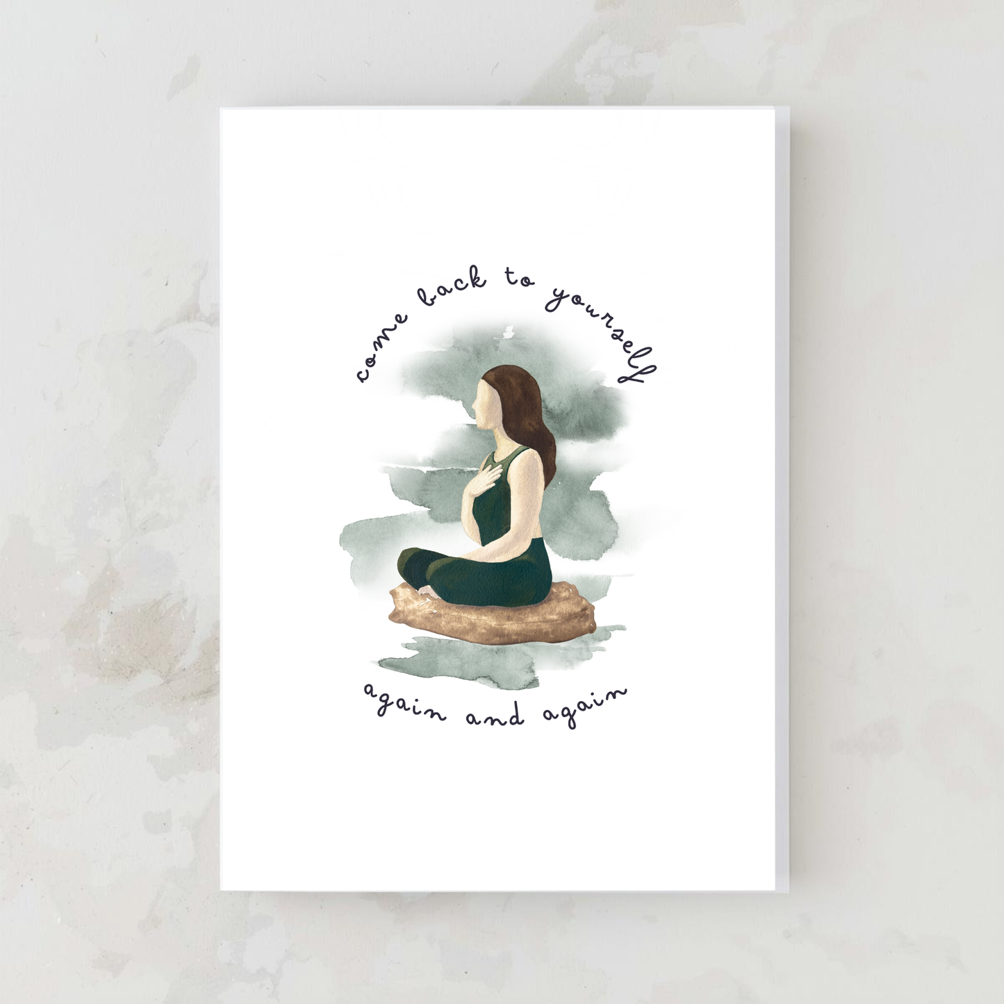 Heart Yoga - Greeting Card