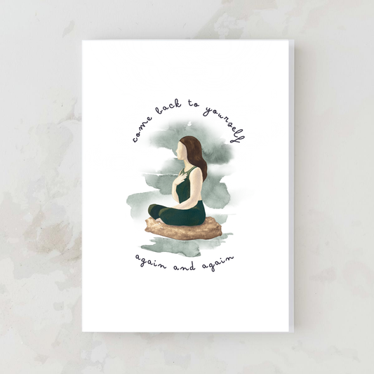 Heart Yoga - Greeting Card