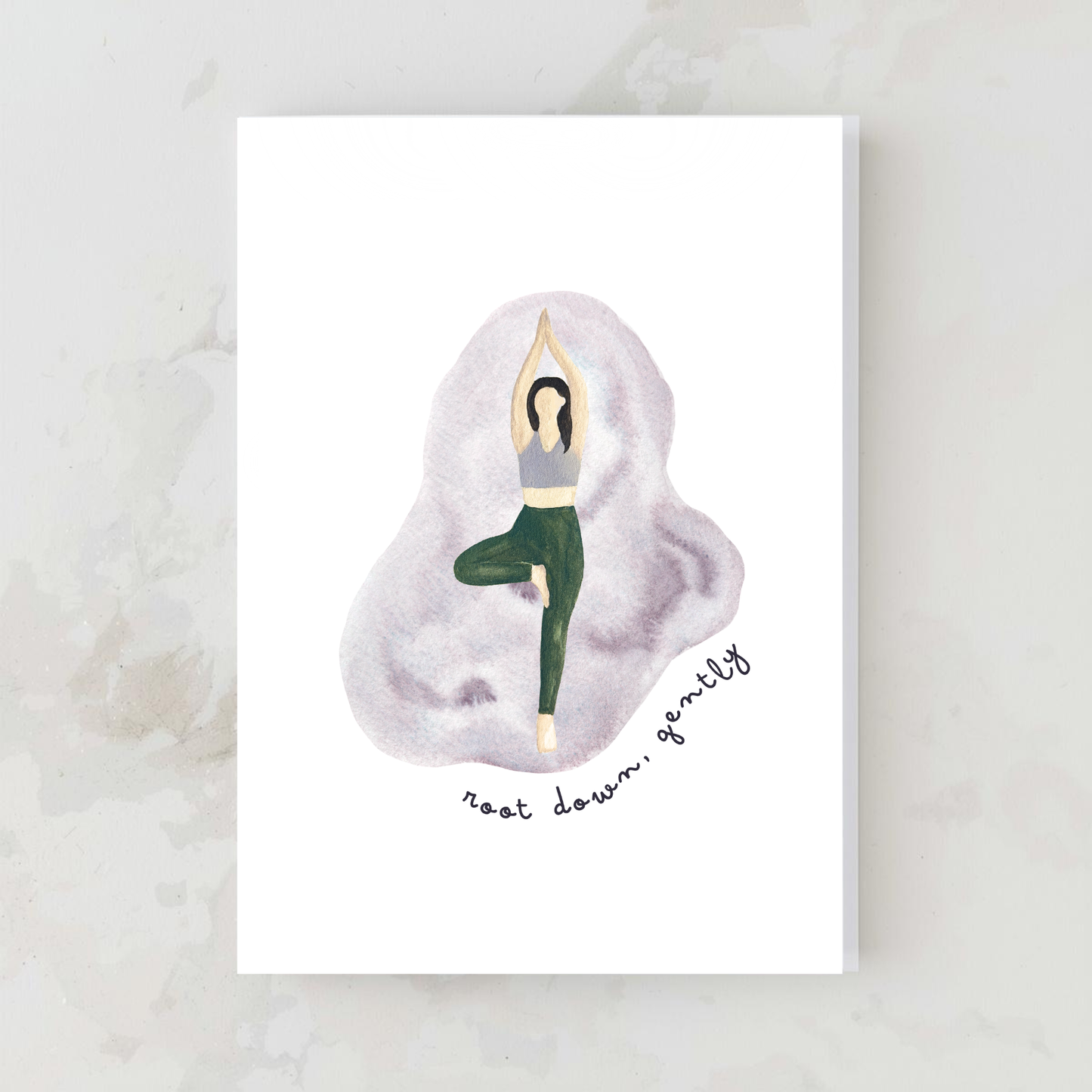Tree Yoga Pose - Greeting Card