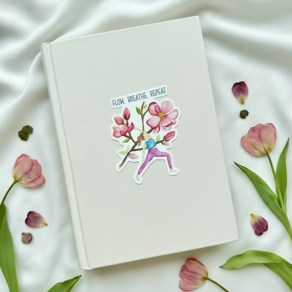Blooming Warrior - Sticker Angled 15° Left