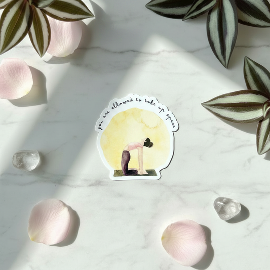 Sunrise Yoga Vinyl Sticker